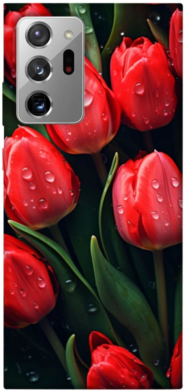 Чехол на Samsung Galaxy Note 20 Ultra Красные тюльпаны фото 1 из 1