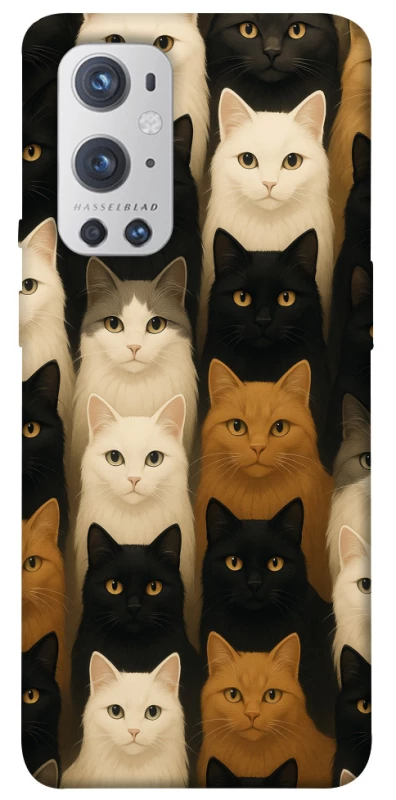 Чехол на OnePlus 9 Pro Colorful Cat Collage фото 1 Чехол на OnePlus 9 Pro Colorful Cat Collage фото 1 из 1