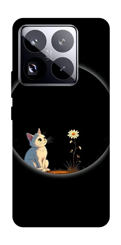 Чехол на Xiaomi 15 Pro Cat and flower фото 1 из 1