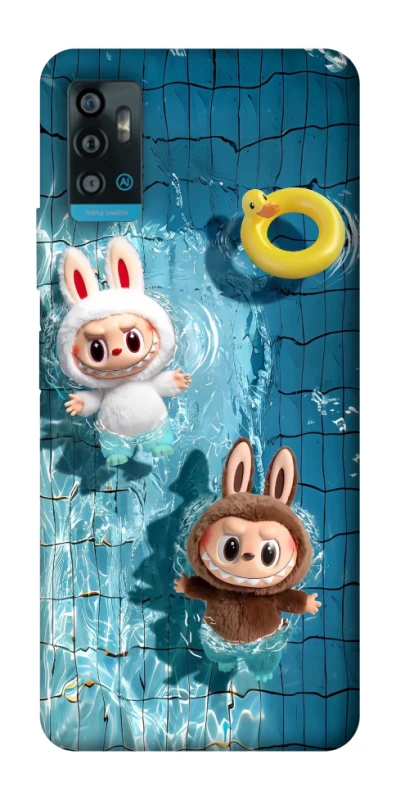 Чохол на ZTE Blade A71 Labubu in the pool фото 1 з 1