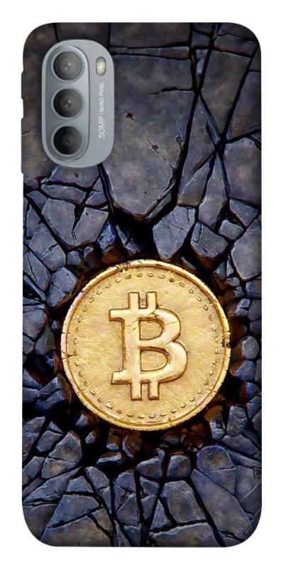 Чохол на Motorola Moto G31 Bitcoin cracks фото 1 з 1