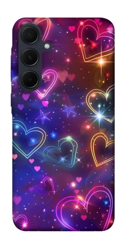 Чохол на Samsung Galaxy A35 Drawn hearts фото 1 з 1