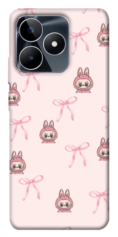 Чохол на Realme C53 Pink bows and Labubus фото 1 з 1