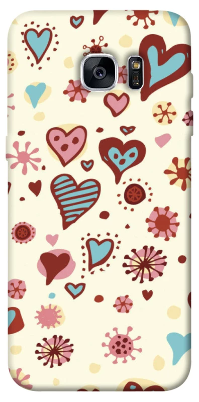 Чехол на Samsung G935F Galaxy S7 Edge Pretty hearts фото 1 из 1