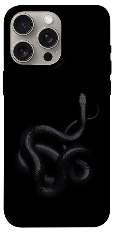 Чехол на Apple iPhone 15 Pro Max (6.7") Black snake фото 1 из 1