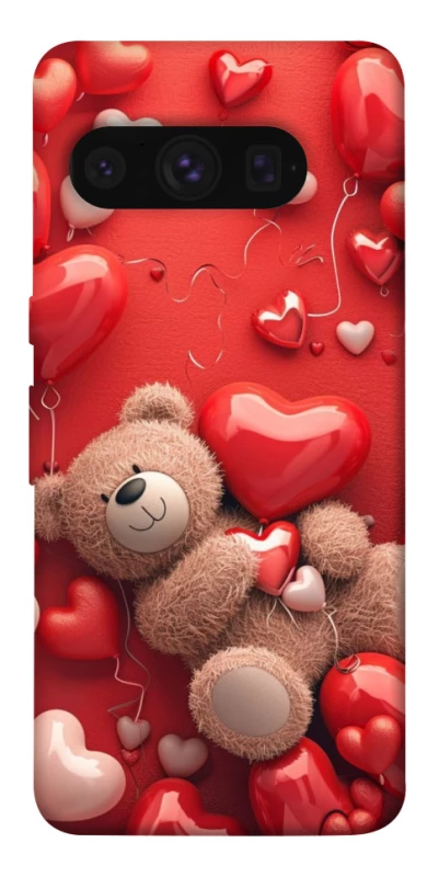 Чехол на Google Pixel 8 Pro bear in hearts фото 1 из 1