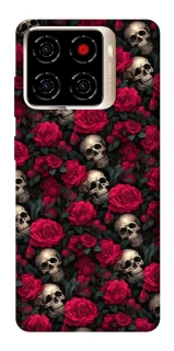 Чохол на ZTE Blade A56 Черепа та рози фото 1 з 1