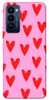 Чехол на TECNO Camon 18 Red hearts 2 фото 1 из 1