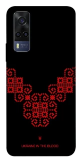 Чохол на Vivo Y53s Чорно-червона вишиванка фото 1 з 1
