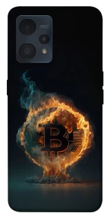 Чехол на Realme 9 4G / 9 Pro+ Fire Bitcoin фото 1 из 1