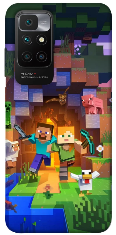 Чохол на Xiaomi Redmi 10 Minecraft game фото 1 з 1