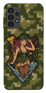 Чехол на Samsung Galaxy A13 4G Military Waifu фото 1 из 1