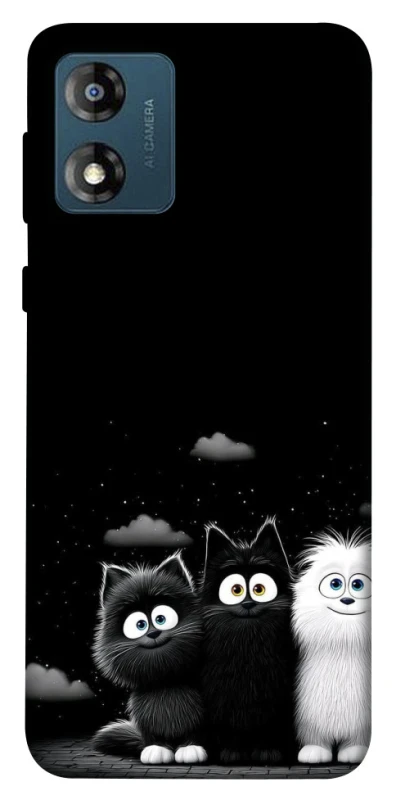 Чехол на Motorola Moto E13 Three Cats фото 1 из 1