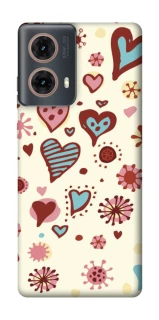 Чохол на Motorola Moto G85 Pretty hearts фото 1 з 1