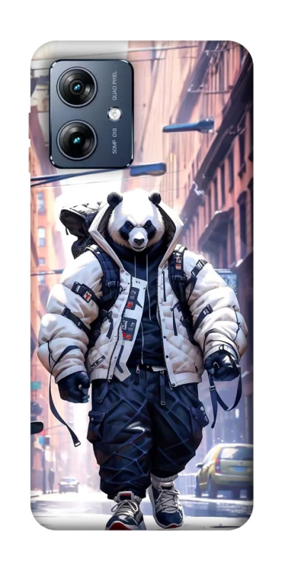 Чехол на Motorola Moto G54 Power Панда курьер фото 1 из 1