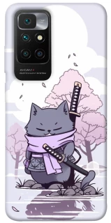 Чохол на Xiaomi Redmi 10 Samurai cat фото 1 з 1