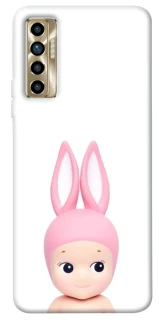 Чехол на TECNO Camon 17P Minimal Bunny Peek фото 1 из 1