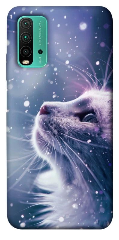 Чехол на Xiaomi Redmi Note 9 4G / Redmi 9 Power Snow cat фото 1 из 1