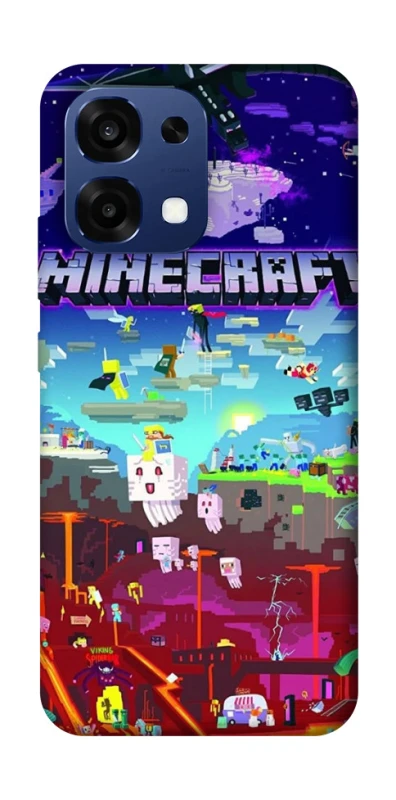 Чохол на Oppo A6 Pro 4G/5G Minecraft world фото 2 з 2