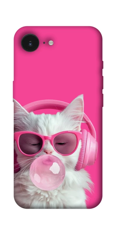 Чохол на Apple iPhone 16e (6.1") Pink kitty фото 1 Чохол на Apple iPhone 16e (6.1") Pink kitty фото 1 з 1