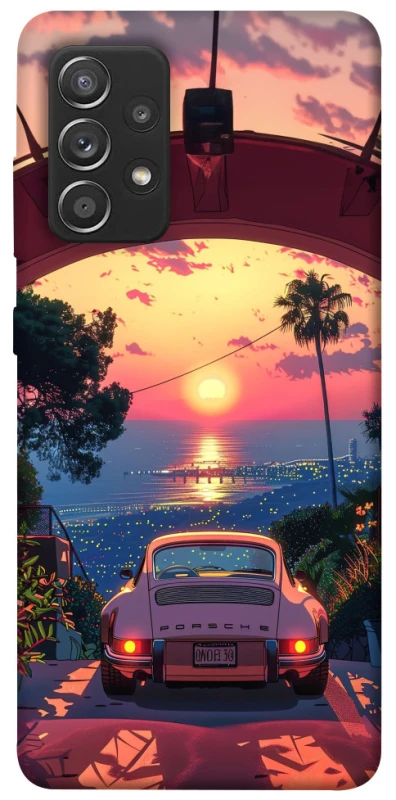 Чехол на Samsung Galaxy A52 4G / A52 5G Porsche at sunset фото 1 из 1