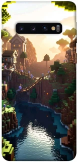 Чохол на Samsung Galaxy S10 Minecraft sunset фото 1 з 1