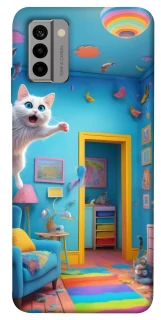 Чохол на Nokia G22 crazy cat фото 1 з 1