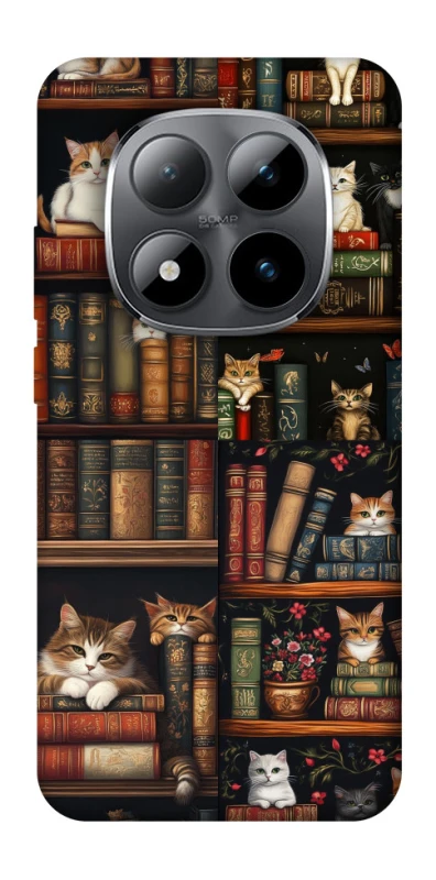 Чехол на Xiaomi Redmi Note 15 Pro 5G Cats & Books фото 1 из 1