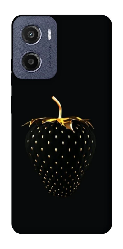 Чохол на Motorola Moto E15 Чорна полуниця фото 1 з 1