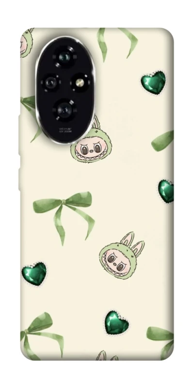 Чехол на Honor 200 Labubu Green Heart фото 1 из 1