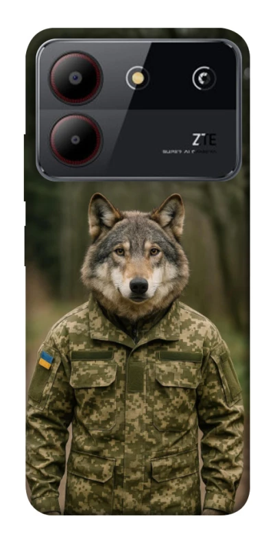 Чохол на ZTE Blade A54 4G Вовк захисник фото 1 з 1