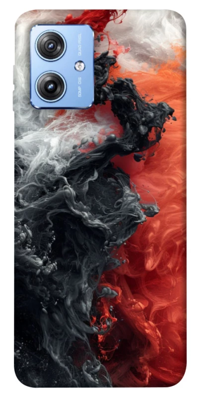 Чохол на Motorola Moto G84 Black and Red фото 1 з 1