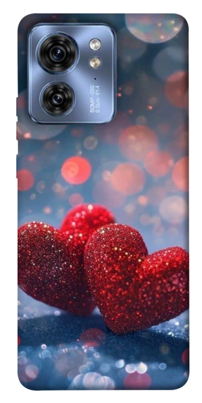 Чехол на Motorola Edge 40 Red hearts фото 1 из 1