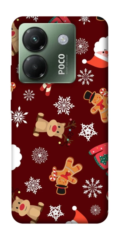 Чехол на Xiaomi Poco M7 pro 5G Новогодний v6 фото 1 из 1