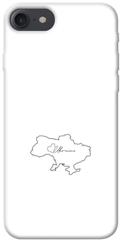 Чохол на Apple iPhone 7 / 8 (4.7") Ukraine map фото 1 з 1