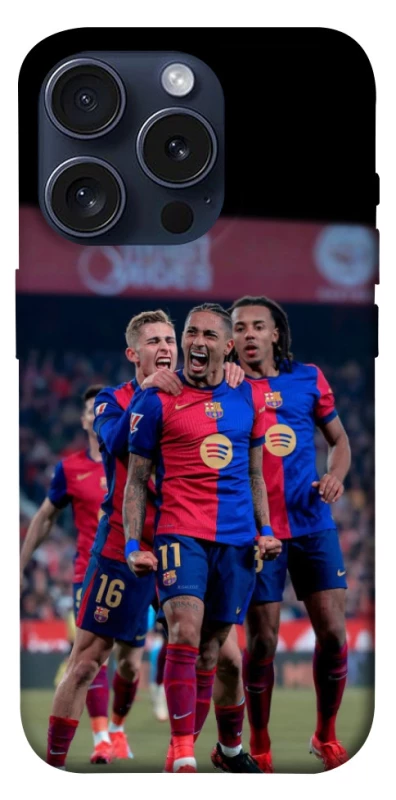 Чехол на Apple iPhone 15 Pro (6.1") FC Barcelona team фото 1 из 1
