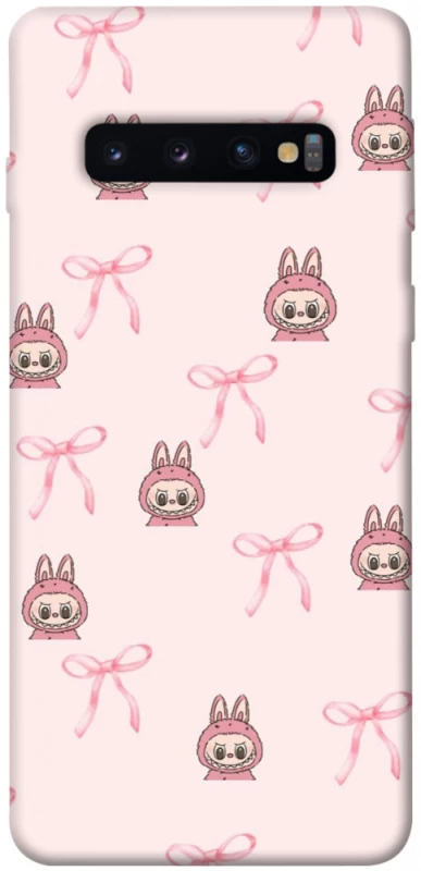 Чохол на Samsung Galaxy S10 Pink bows and Labubus фото 1 з 1