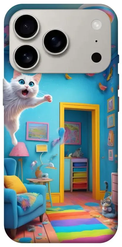 Чохол на Apple iPhone 18 Pro crazy cat фото 2 з 2