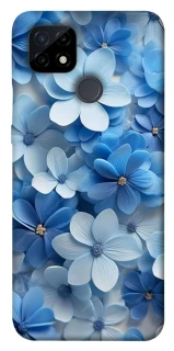 Чехол на Realme C21 Синие цветы фото 1 из 1