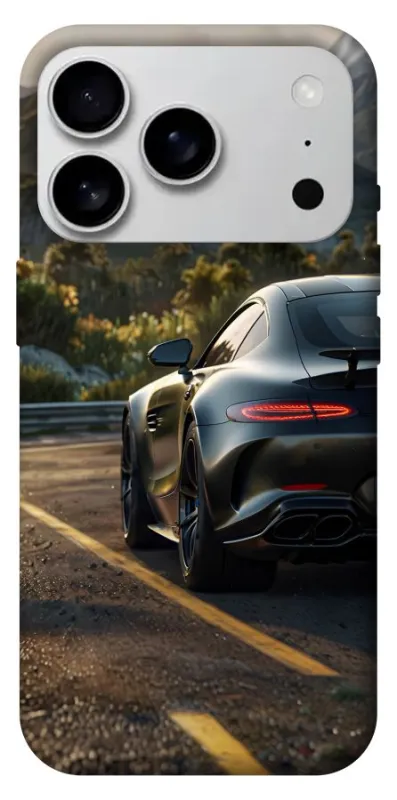 Чехол на Apple iPhone 18 Pro Max Car in the mountains фото 1 из 2
