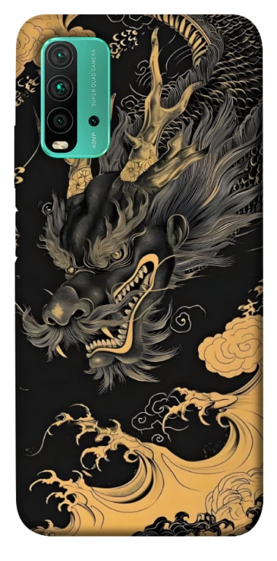 Чохол на Xiaomi Redmi Note 9 4G / Redmi 9 Power gold dragon фото 1 з 1