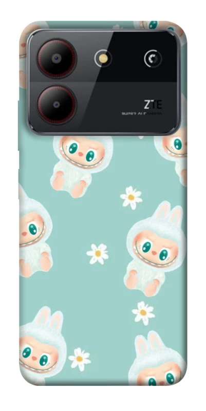 Чохол на ZTE Blade A54 4G Labubu Green фото 1 з 1