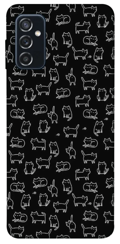 Чохол на Samsung Galaxy M52 Black Cats фото 1 Чохол на Samsung Galaxy M52 Black Cats фото 1 з 1