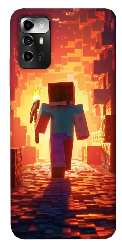 Чохол на ZTE Blade V40 Vita Minecraft adventure фото 1 з 1