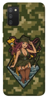 Чехол на Samsung Galaxy A02s Military Waifu фото 1 из 1