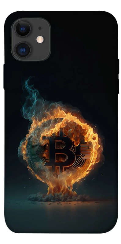 Чохол на Apple iPhone 11 (6.1") Fire Bitcoin фото 1 з 1
