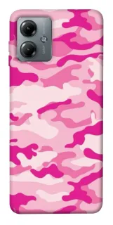 Чехол на Motorola Moto G14 camouflage pink фото 1 из 1