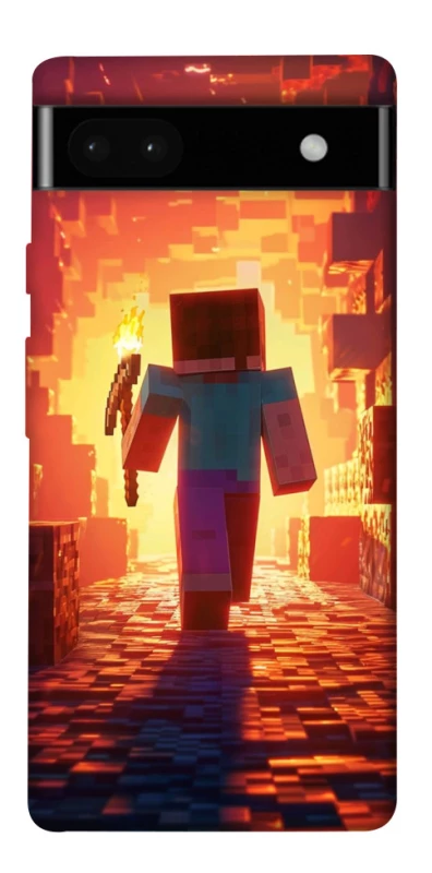 Чехол на Google Pixel 6a Minecraft adventure фото 1 из 1