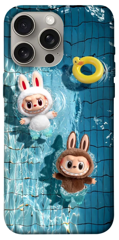 Чехол на Apple iPhone 15 Pro Max (6.7") Labubu in the pool фото 1 из 1