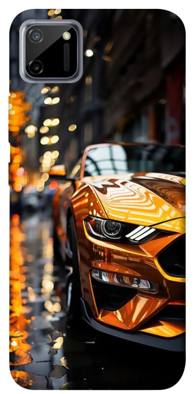 Чохол на Realme C11 Golden sports car фото 1 з 1